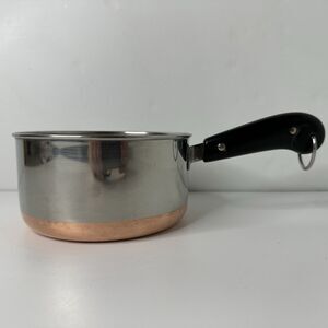Revere Ware 1.5 Qt Copper Clad Pot Sauce Pan Stainless Steel NO LID
